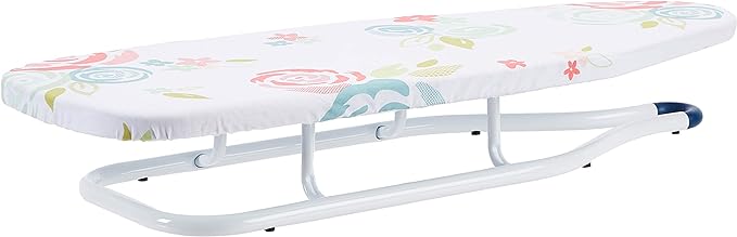 Amazon Basics Ironing Board Tabletop 77x29 cm, White, Floral