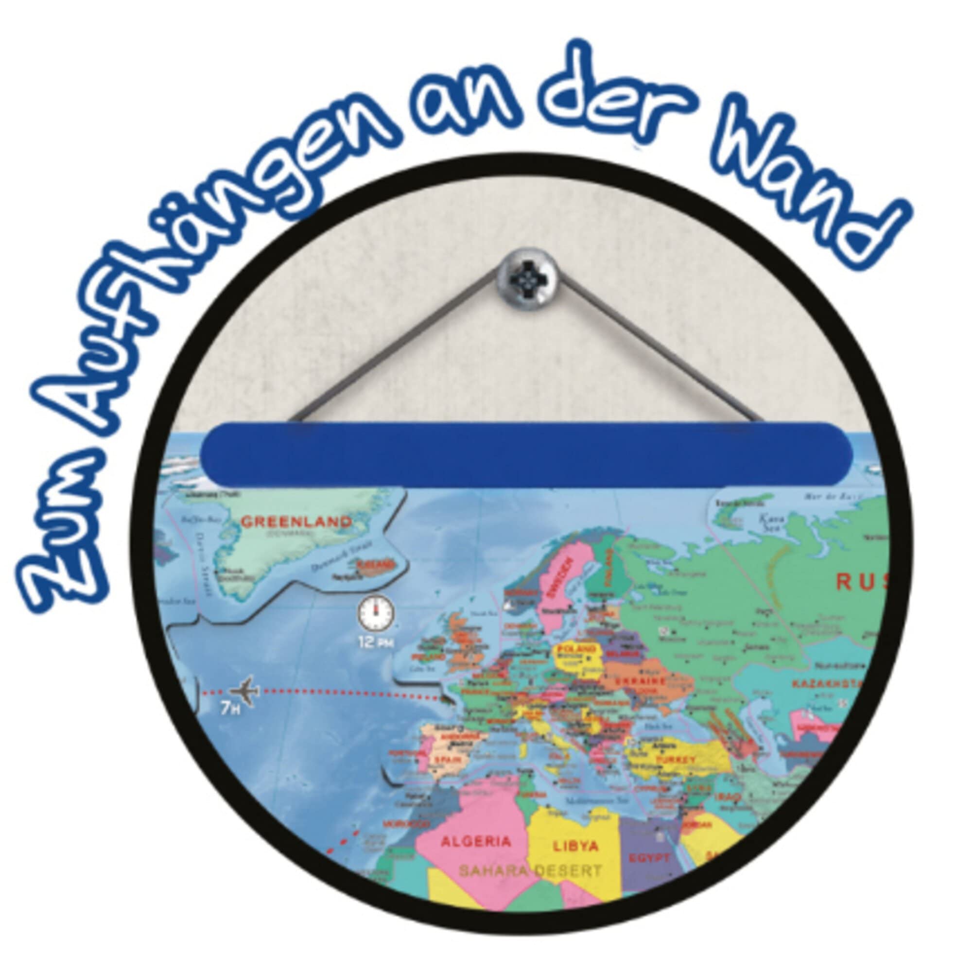 BUKI 7346DE - Magnetische Weltkarte - Deutsche Version