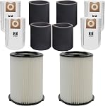 VF4000 Filter Replacement for Ridgid Shop Vac Filter 5-20 Gallon 72947 & for Husky 6-9 Gallon Vacuum Cleaners, Fits WD5500 WD0671 RV2400A RV2600BWD5500 WD0671 RV2400A RV2600B (2 Pack)