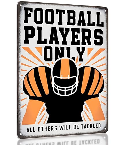 Football Room Decor Sign For Boys - Cool Football Wall