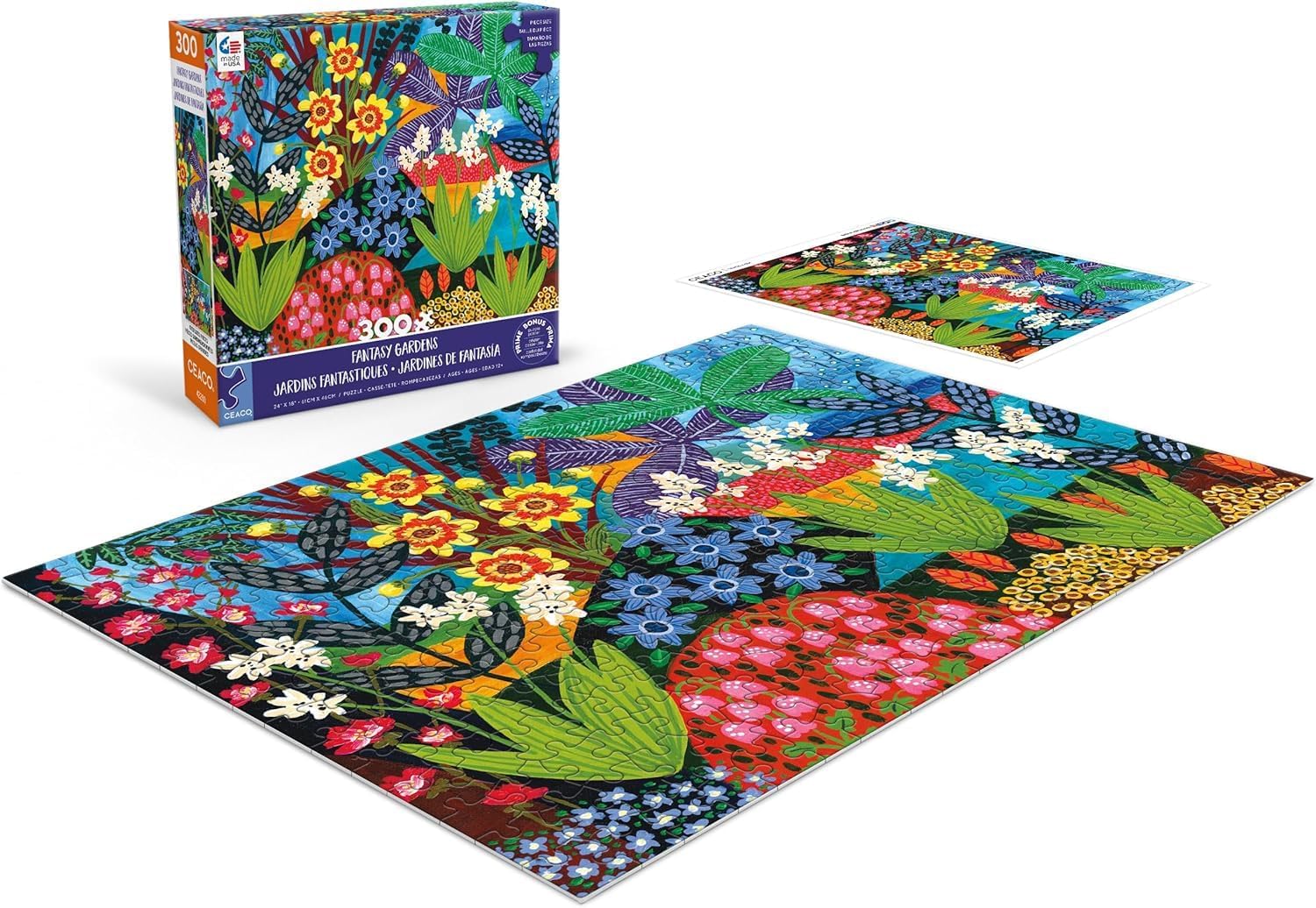 Ceaco - Liselle Larsen - Fantasy Gardens - 300 Oversized Piece Jigsaw Puzzle