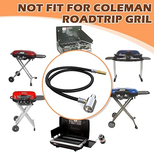 Miniatura 6 de Válvula adaptadora de accesorios de conexión rápida de gas propano de 38 pulgadas, accesorios de conexión rápida de gas natural de 38 pulgadas, kit