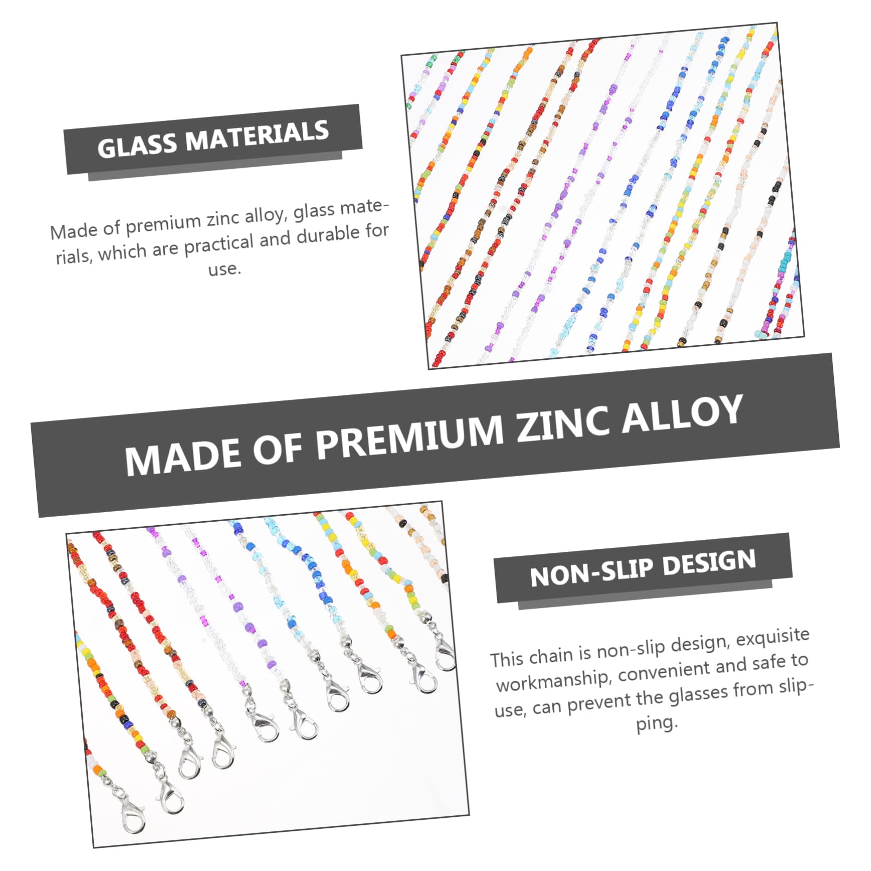 BESPORTBLE Catenelle Per Occhiali Colorate Per Occhiali E Sole Compatibili Con Diverse Montature Design Pratico E Facile Usare