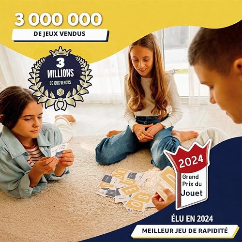 Quick Stop : Jeu de société dynamique pour la famille et les amis - Grand Prix du jouet 2024 - Créativité et vitesse - Version divertissante de Stop Game - 3