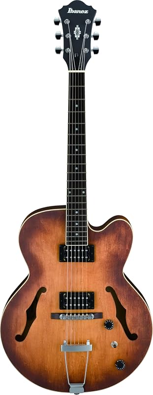 Artcore AF55 Guitarra eléctrica de cuerpo hueco - Tabaco plano