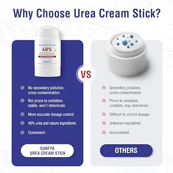 OUKEYA Urea Cream 42% plus Salicylic Acid 2% Intensive Repair Treatment Urea Cream Stick 40 Percent