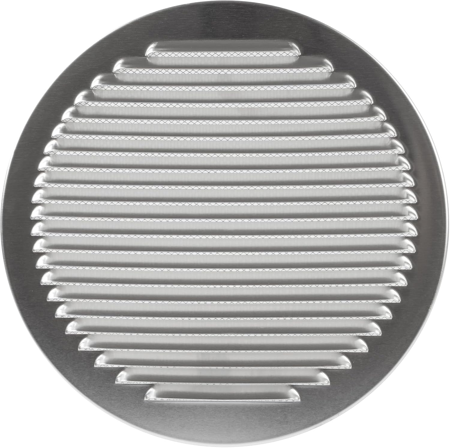 Repa Market 10 Inch Aluminum Louver Vent Cover/Wall or Duct Mount Exhaust and Intake Air Grille with Built-in Steel Mesh Screen/Exterior Duct Termination Vent/Universal Aluminum Soffit Vents
