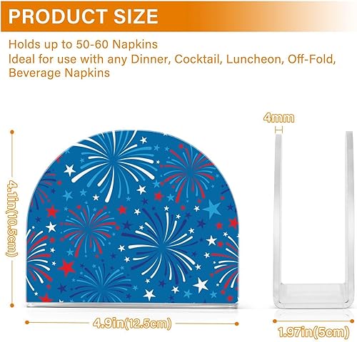 Miniatura 3 de Servilletero para mesa del 4 de julio, dispensadores de servilletas de tejido acrílico, servilleteros de cóctel para baño, comedor, cocina,