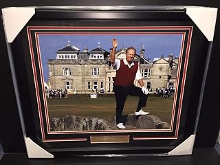 Jack Nicklaus Last Final British Open St Andrews Golf Course 16x20 Photo Framed - Golf Plaques and Collages