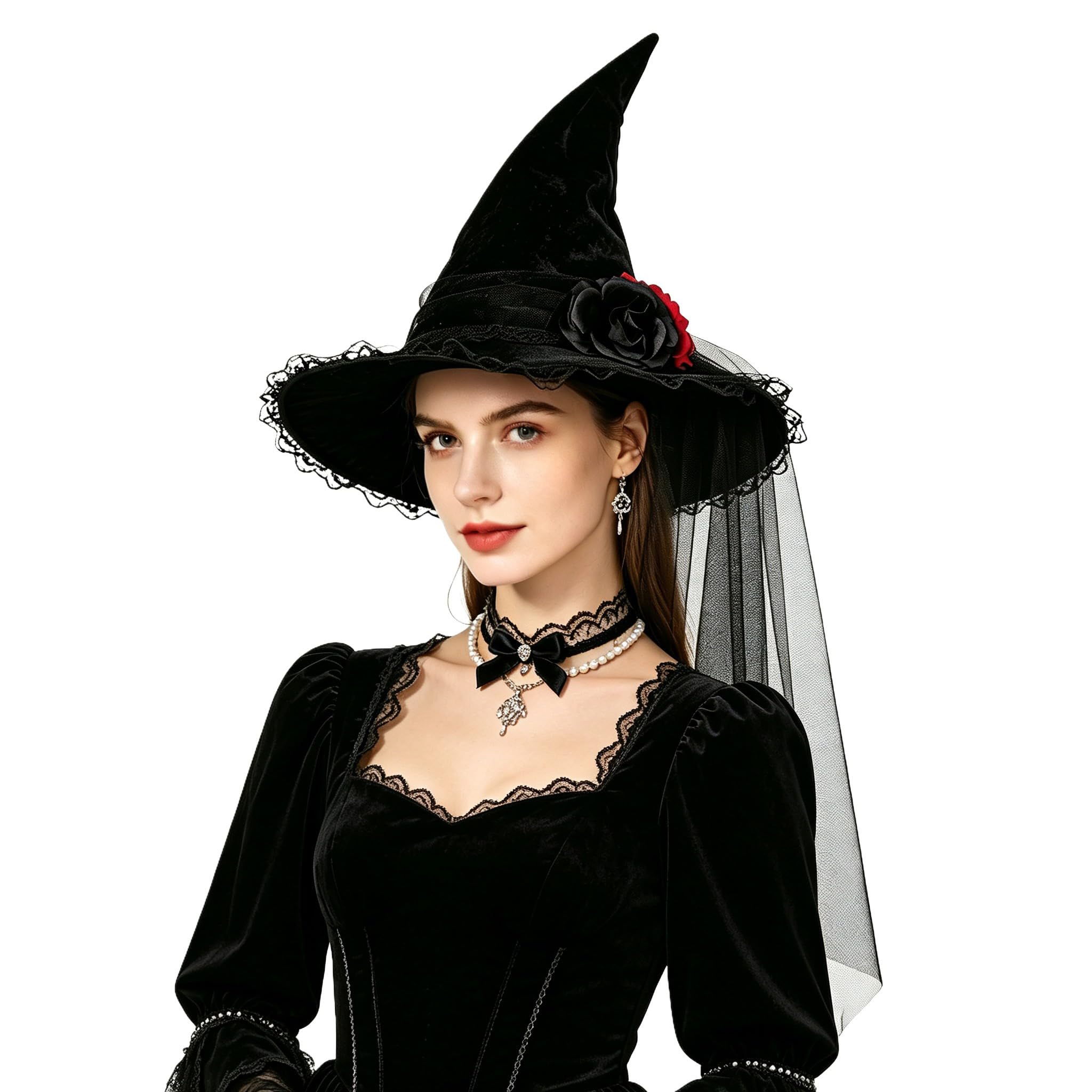 Amazon.co.jp: [Afindern] 魔女帽子 レディース ハロウィン コスプレ