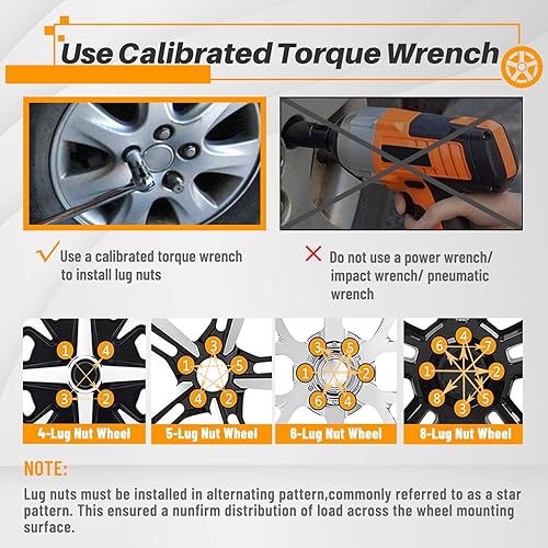 Miniatura 10 de MIKKUPPA 24 tuercas de llanta M14x2.0 – Reemplazo para Ford F-150 2004-2014, Ford Expedition 2003-2014, ruedas Lincoln Navigator 2003-2012 – Tuercas