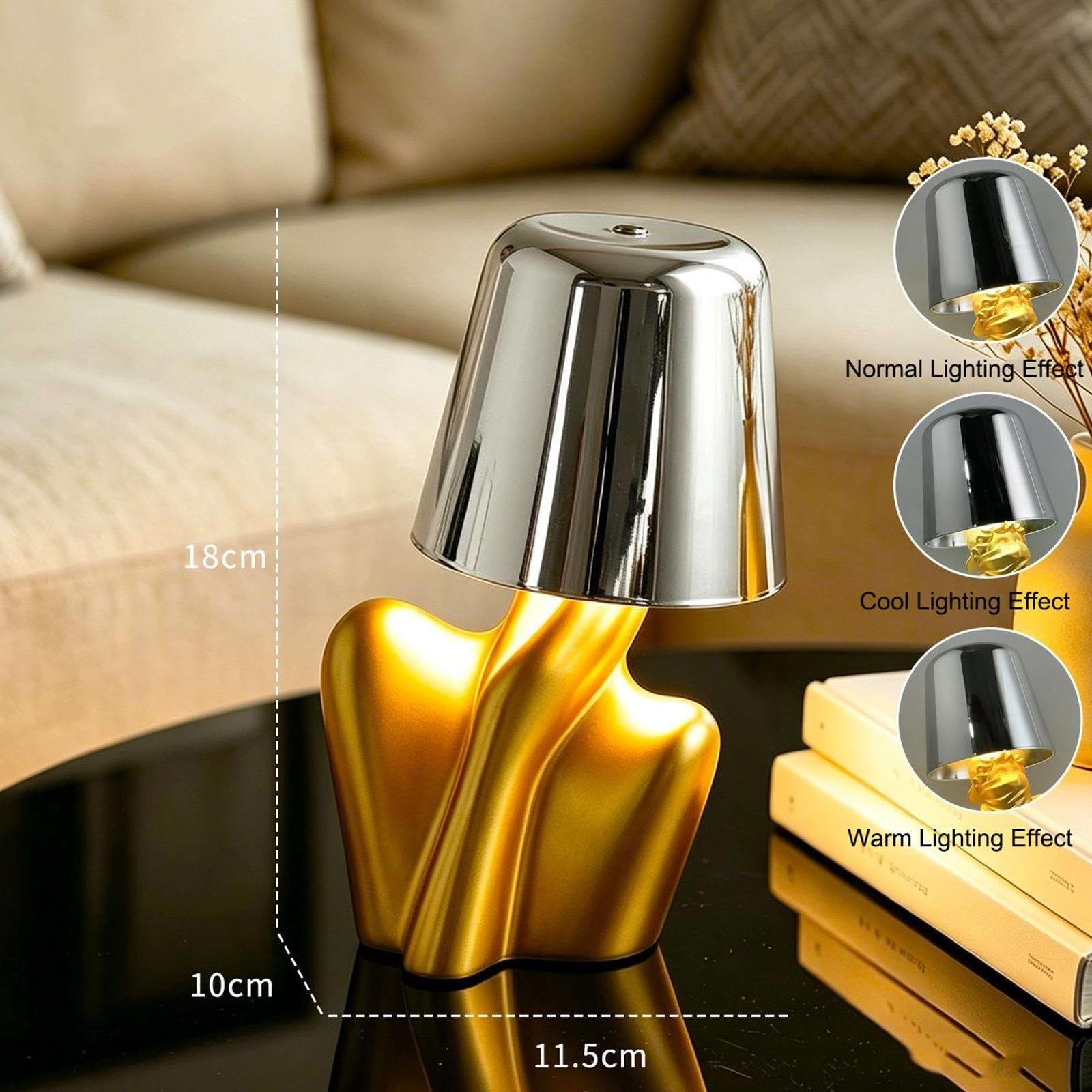 Lampada Da Scrivania A LED, Ricaricabile USB Dimmerabile Touch Lampada