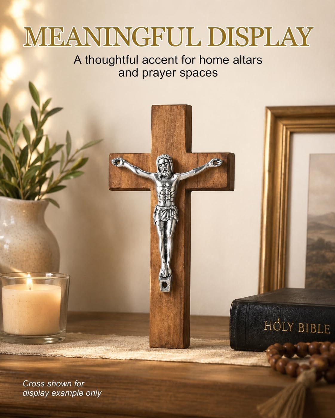 Cabilock 2Pcs Jesus Corpus for Crucifix Making, Silver Alloy Christ Statue Figurine for DIY Wall Cross, Religious Catholic Sculpture Replacement Parts for Home Altar & Chapel Decor