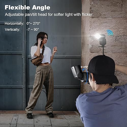 Miniatura 5 de Godox V860II-S Sincronización de alta velocidad GN60 18000 2.4G TTL Batería de iones de litio Flash Speedlite Light Compatible con cámara Sony y USB