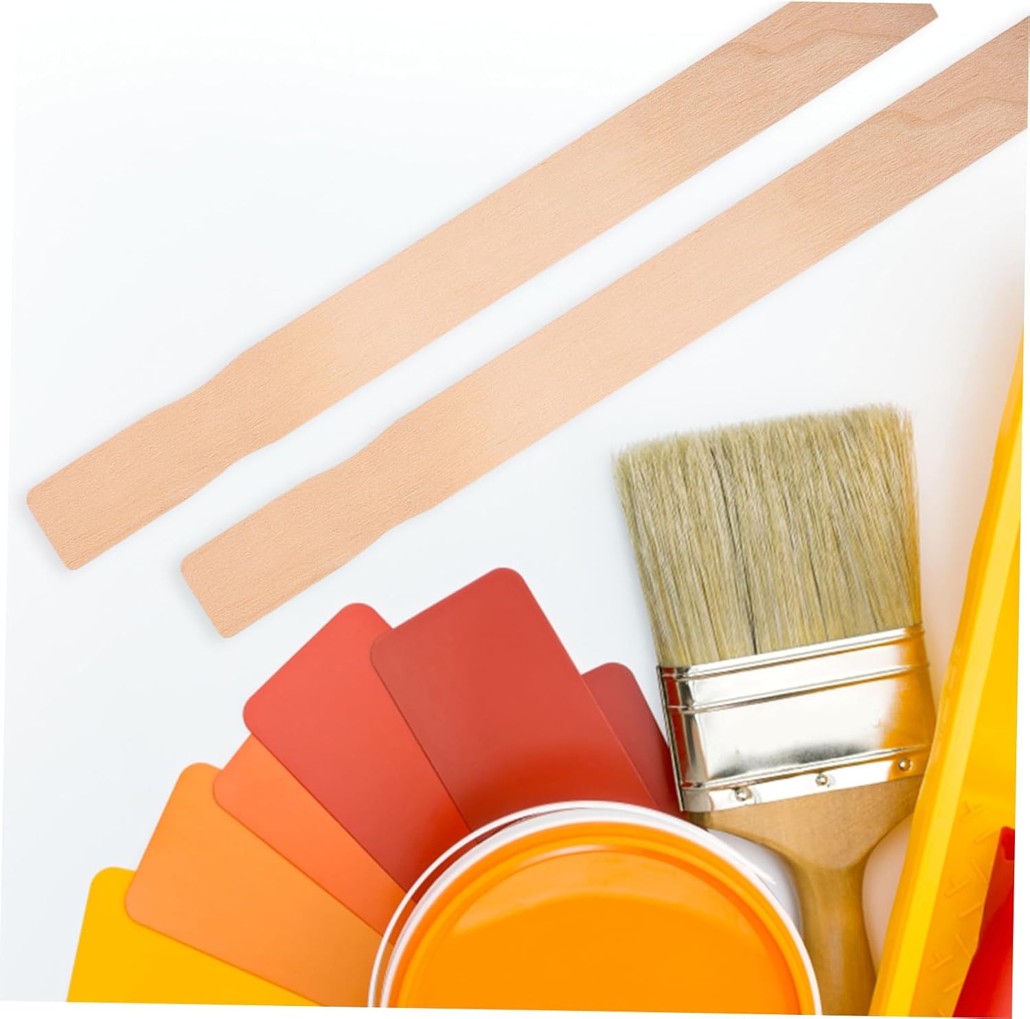 25pcs Wooden Paint Stirrer Sticks for DIY Crafts and Coatings