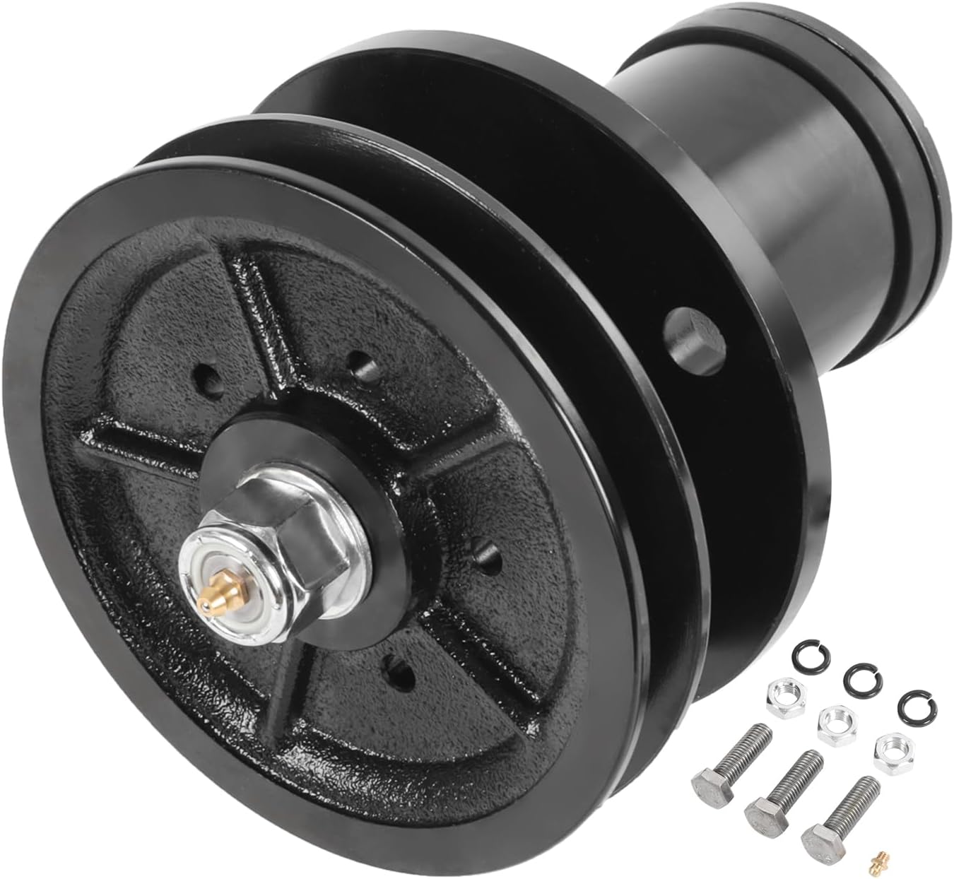 50051388 Complete Spindle Assembly Compatible with Bush Hog RDTH, FTH, ATH, EFM, TD-1500, TD-1700 Models Finish Mowers with All Hardware and Pulley Sheave 50074053