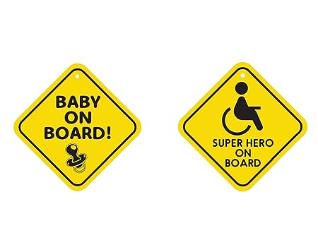 BABBY NEST Baby ON Board Combo(Nipple,Superhero)