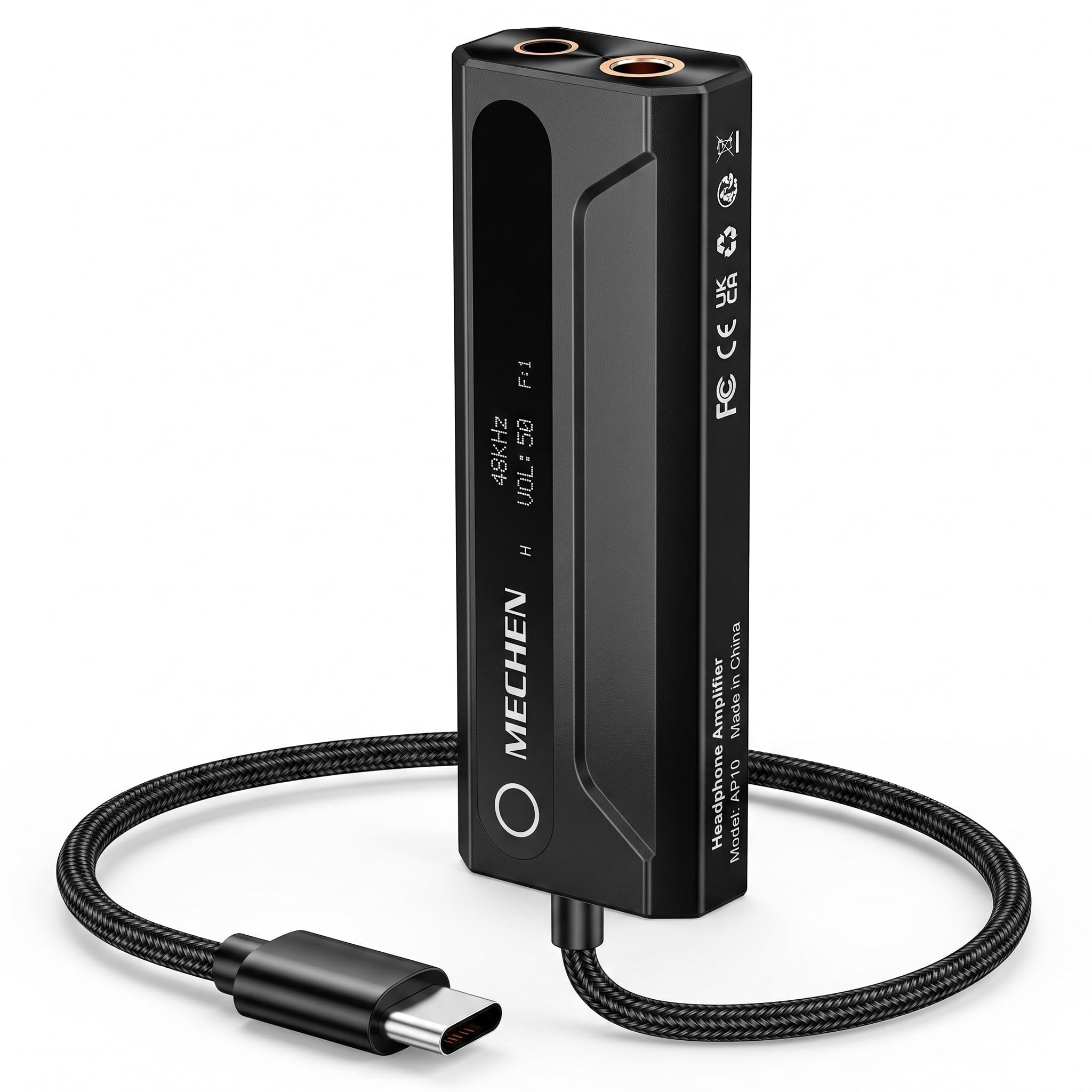 MECHEN AP10 Kopfhörerverstärker DAC, 384kHz DSD256 HiFi Audio Adapter USB-C