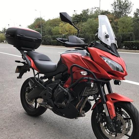 Universal Motorcycle Rear Luggage Rack Compatible with Kawasaki Versys 650 Versys650 2015-2023 Cargo Carrier Sturdy Top Case Holder Support Bracket Cover Extender Shelf Holder Accessories(15-23)