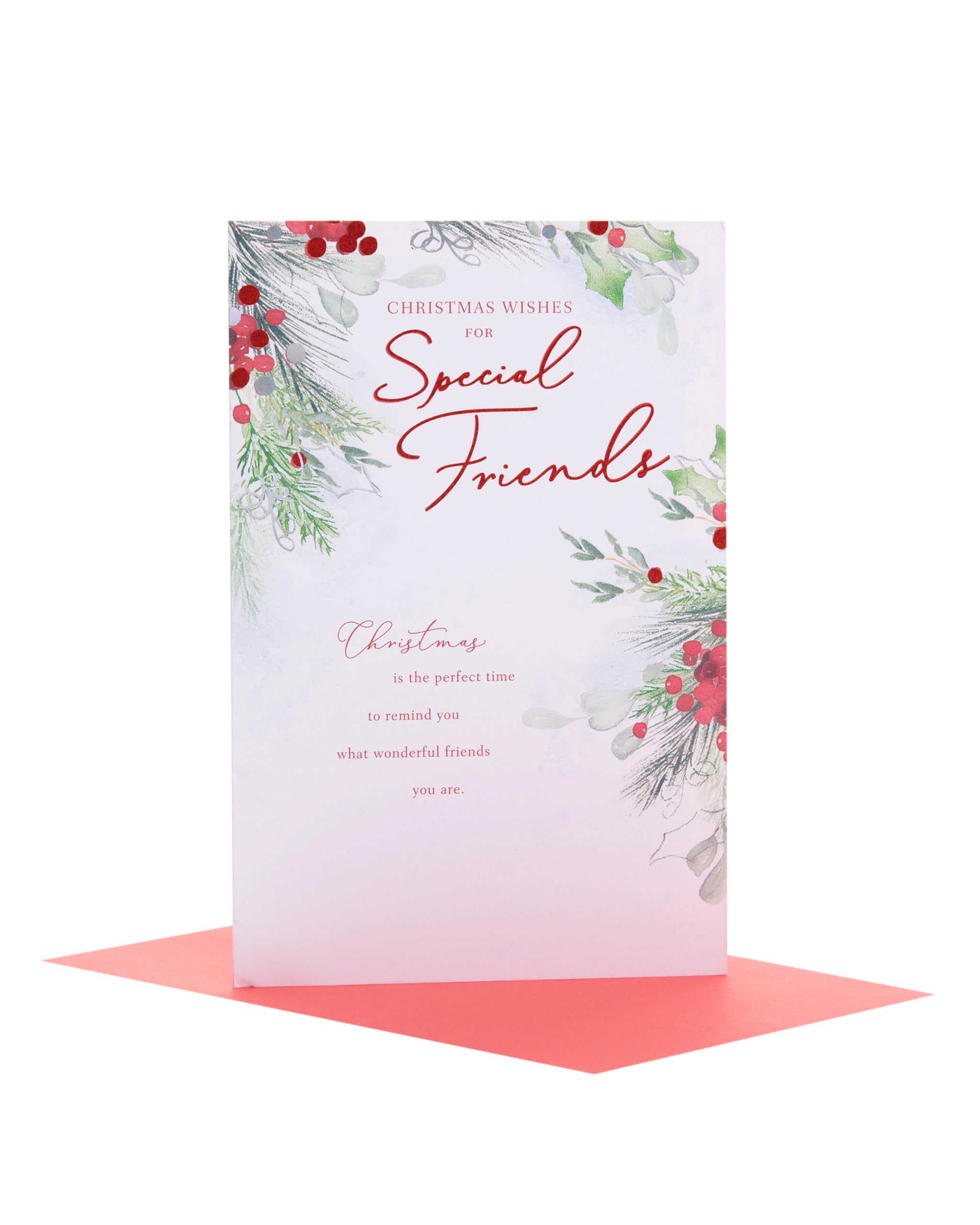 Mistletoe & Verse Design Friend Christmas Card