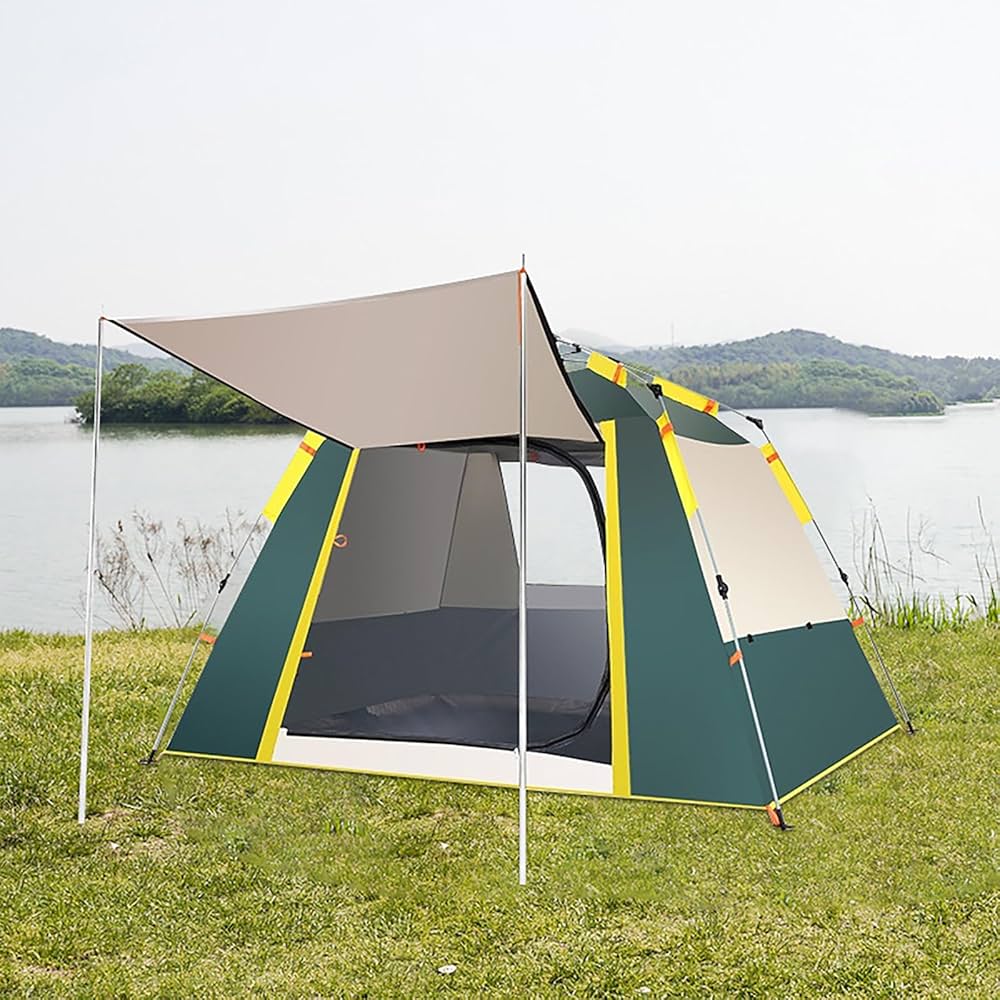 3〜4人用の自動テント,簡単なインスタントセットアップ Amazon.co.jp: IDOOGEN(アイドゥーゲン) キャンプ用ポップアップ