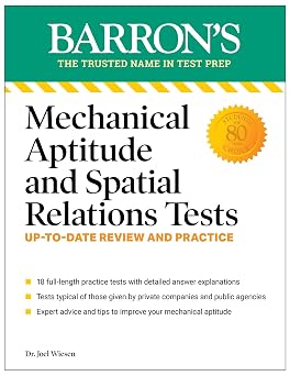 Mechanical Aptitude and Spatial Relations Tests Fourth Edition Barron's Test Prep
