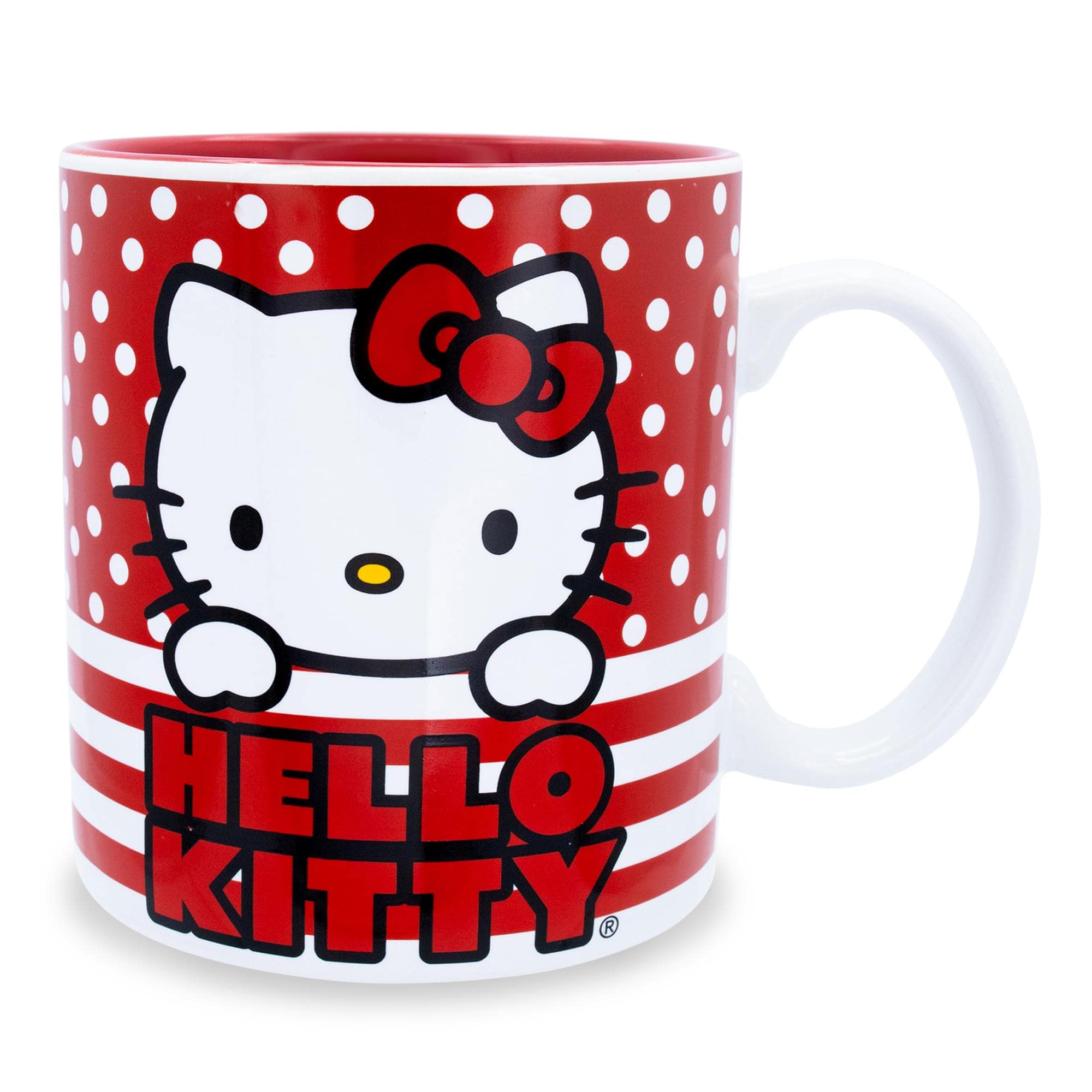 Silver Buffalo Sanrio Chococat Ceramic Camper Mug - 20 Oz Checker Pattern Mug For Coffee & Tea - View #12