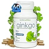 VH Nutrition Ginkgo BILOBA | 550mg Standardized Extract Supplements | Cognitive and Memory Support* | Boost Mental Clarity and Focus | Brain Health Supplement | 60 Capsules