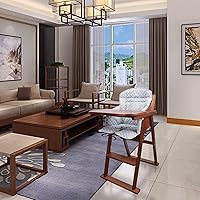 Vista 2 de twoworld Cojín para silla alta, funda de asiento para silla alta para el pelo de comedor de bebé (estrella gris)