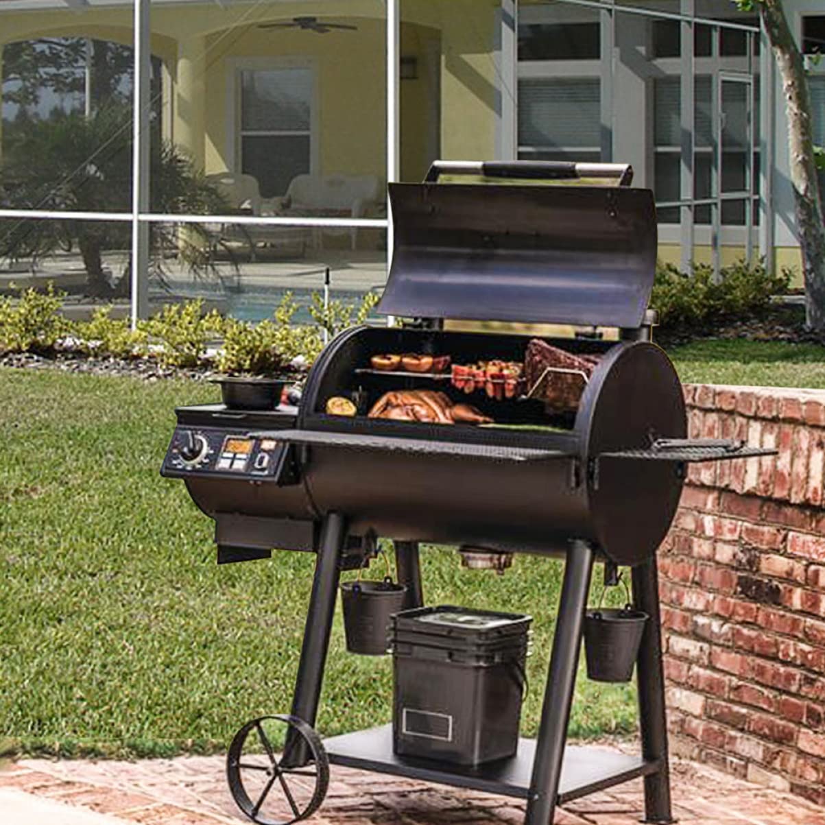 Seau à Graisse Pour Barbecue - En Métal, 14x10x15 Cm, Récupère Les Jus De Cuisson, Pratique Et Durable - 3