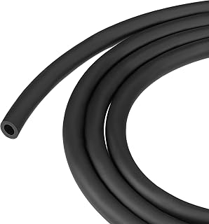 sourcing map Manguera de PVC de gasolina de 5 mm x 8 mm, 5 m, color negro para motosierras cortacésped, cortadora de cuerda, sopladores pequeños motores