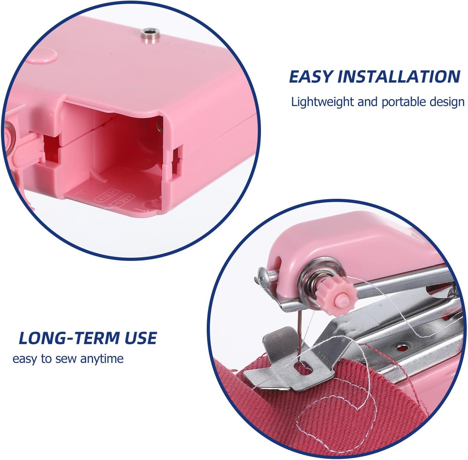 Mini Sewing Machine Xmas Handheld Portable for Home DIY Mending