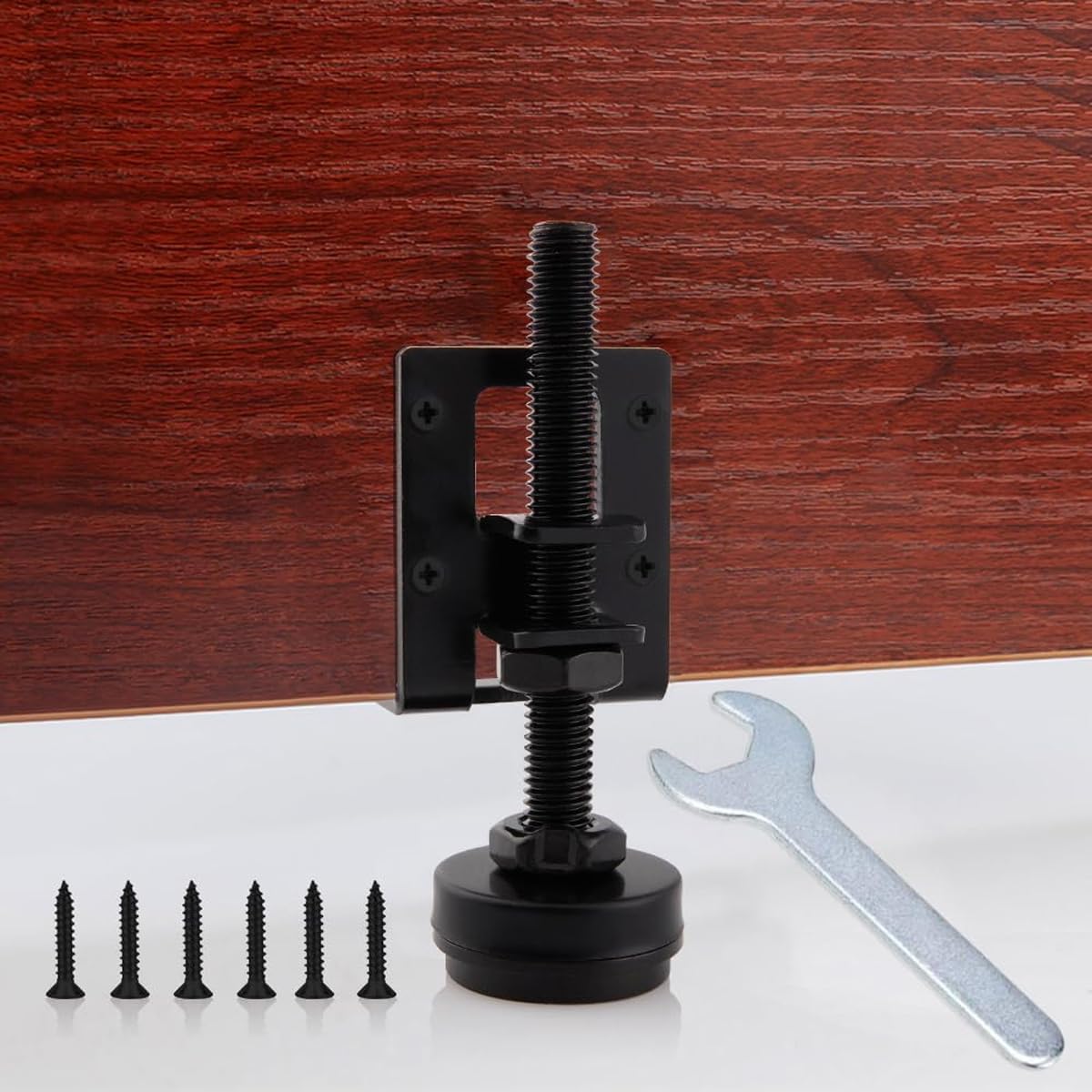Set di 4 piedini regolabili per mobili, 102 mm, robusti piedini di livellamento per mobili con 24 piccole viti e 1 chiave inglese per mobili, tavoli, mensole, armadi, banchi da lavoro