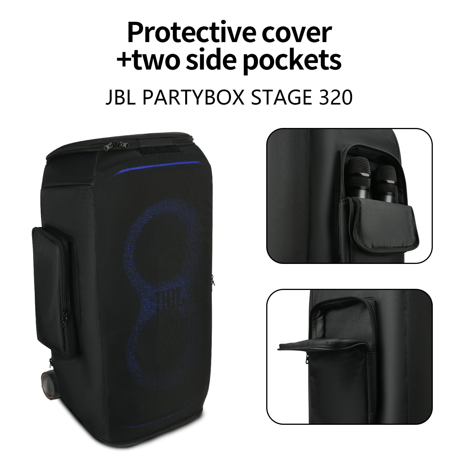XinGeeek Dust Cover Case for JBL PartyBox Stage 320 Speaker,Portable Speaker Travel Mesh Cover Storage Bag Fits for JBL PartyBox Stage 320