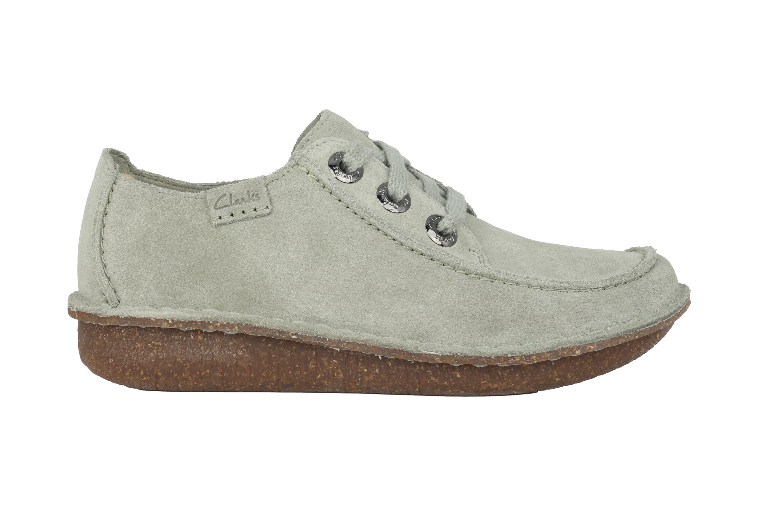 Clarks Funny Dream Womens Light Green SDE, 4.5