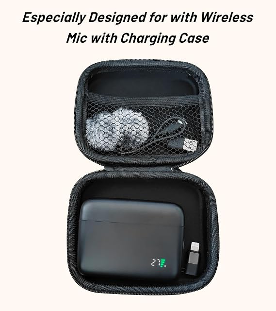 NPTCL Small Carrying Case for Mic Electronics Little Gadget Acessories