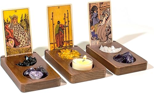 Juego de soporte para cartas de tarot, exhibición de cartas Oracle para lecturas de tarot, mostrar diferentes mazos, regalos de tarot para mujeres,