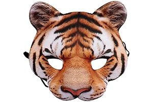 Halloween Tiger Face Mask for Kids: Roar into Adventure!