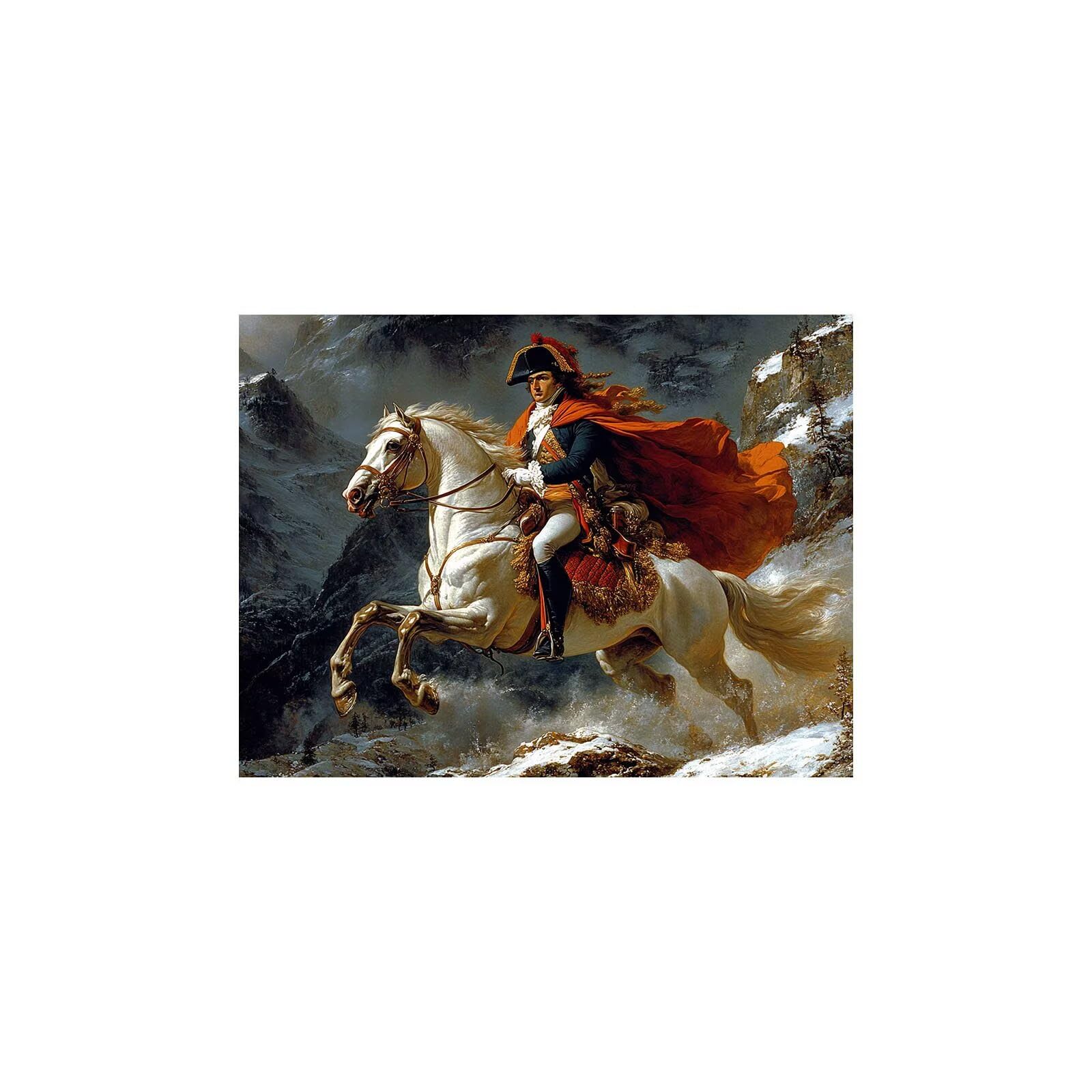 Luminescencja Malarstwo Numery Dorośli Napoleon Płótno Malarstwo Numery Dziecko Mężczyzna, Zestaw Kreatywny Aktywność Ręczna Dorosły 70 x 95 cm z akrylową luminescencją do dekoracji ścian Malarstwo