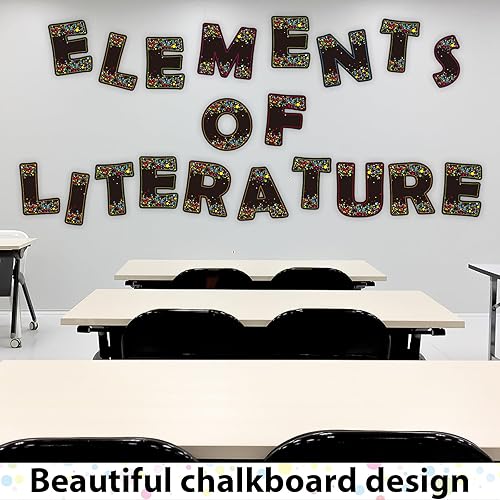 Vista 141 de Qyeahkj Juego de 150 letras grandes de 7 pulgadas y puntuación, color rojo oscuro para aula, para exhibir tablones de anuncios, decoración