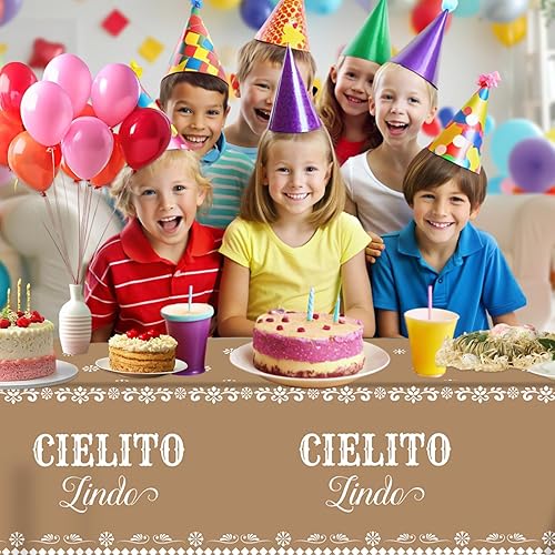 Miniatura 5 de 3 manteles de fiesta mexicana, 54 x 108 pulgadas, suministros de fiesta mexicana, mantel de plástico desechable mexicano, cumpleaños, suministros de