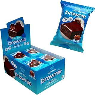 Prime Bites Protein Brownie from Alpha Prime Supplements | High Protein, Collagen Fortified Low Sugar Treat | Delicious Snack | 12 Bars per Box (Chocolate Cookie Monster)
