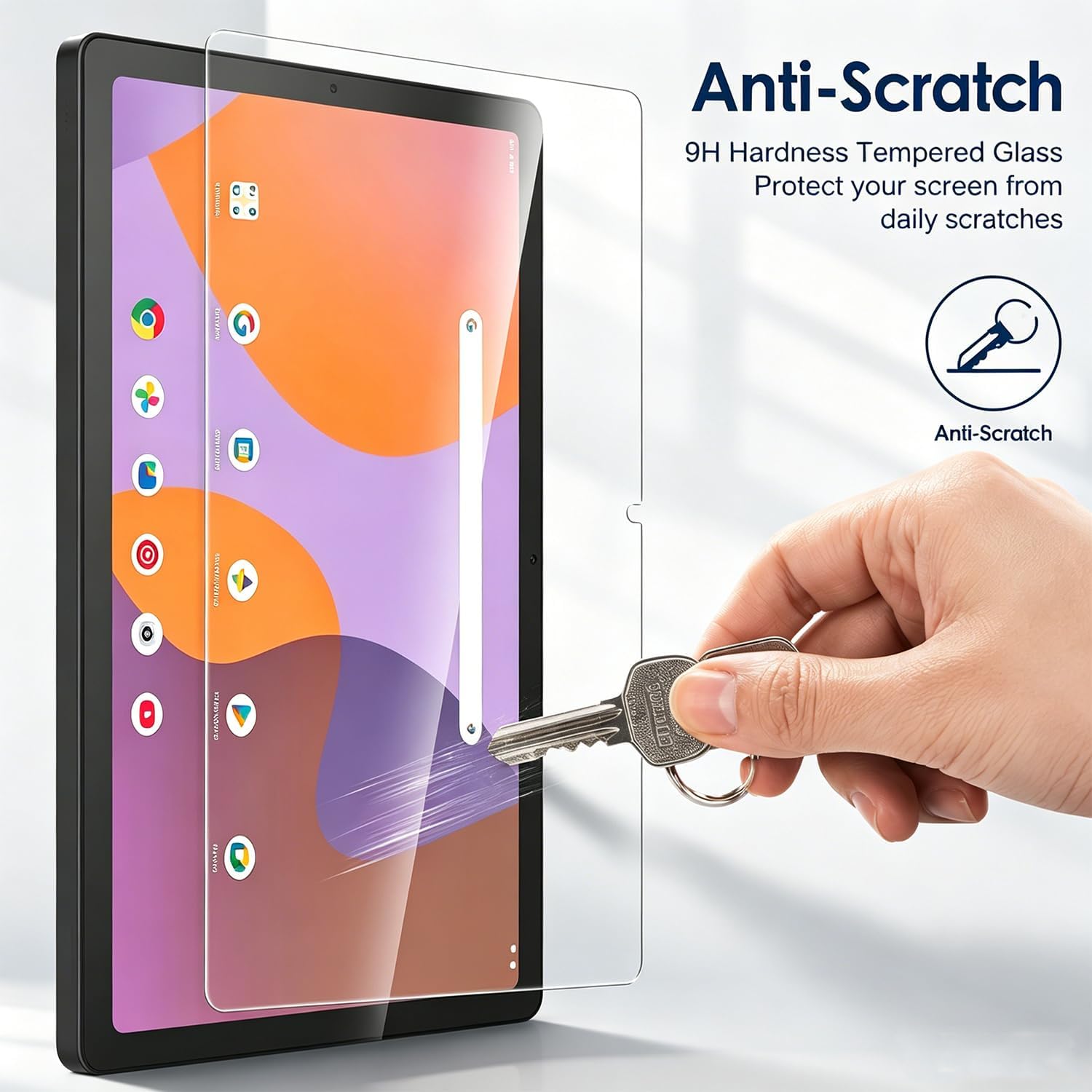 Bighan 2 Pack Screen Protector for Onn 10.1" Tablet Gen 4 2024/ Kids Tablet image 2