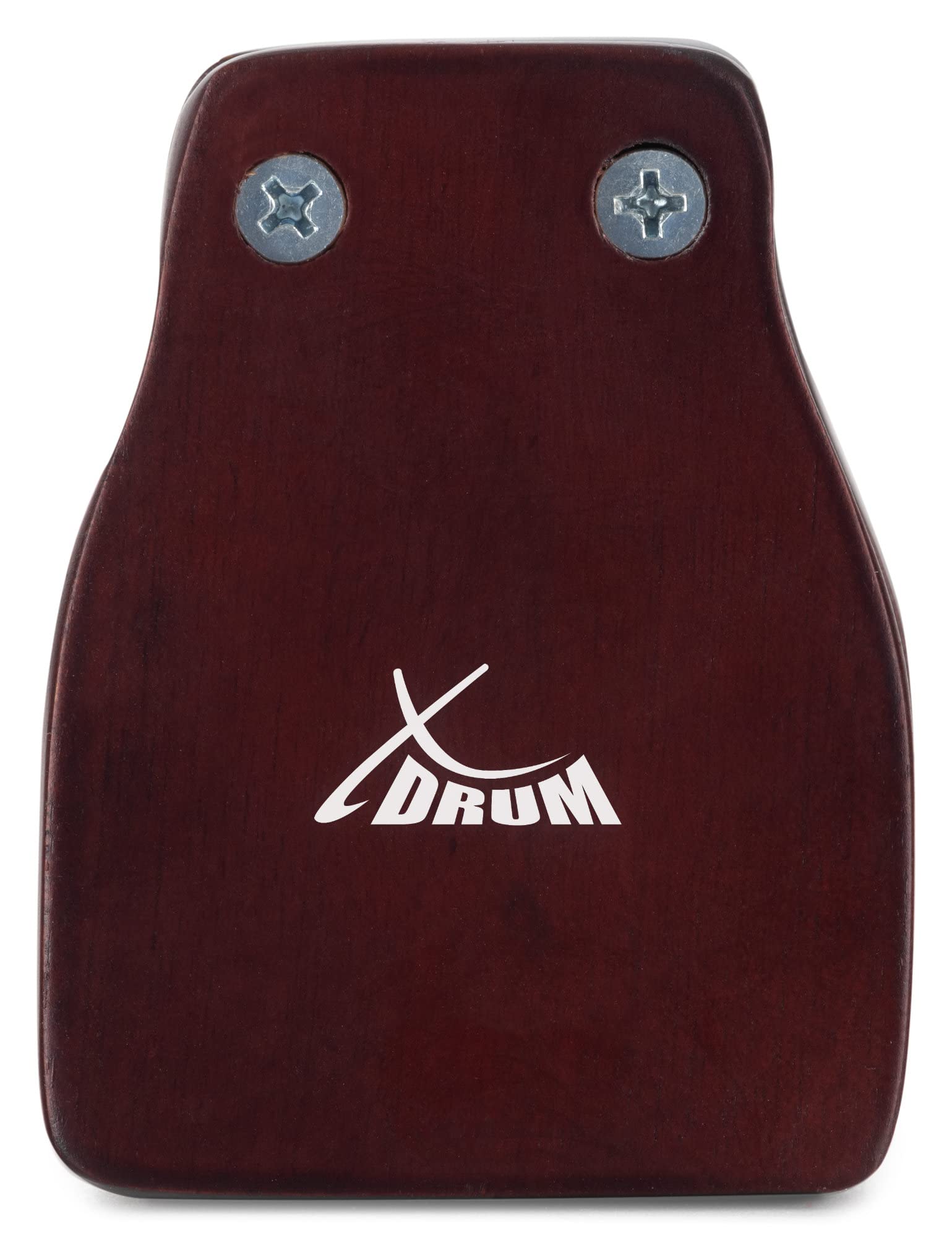 XDrum CK-M Cajon Kastagnette Medium Set, Kastagnetten, Kastagnette aus Holz | Klettstreifen auf der Rückseite, Schrauben einstellbar, Mittlere Ausführung, Mittelhoher Ton, Größe: ca. 8 x 6 cm