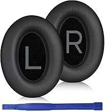 Adhiper Replacement Ear Pads for Bose QuietComfort 45 (QC45)/QuietComfort SE (QC SE)/New QuietComfort Wireless, Earpads with Soft Protein Leather, Sound Insulation Foam (Black)