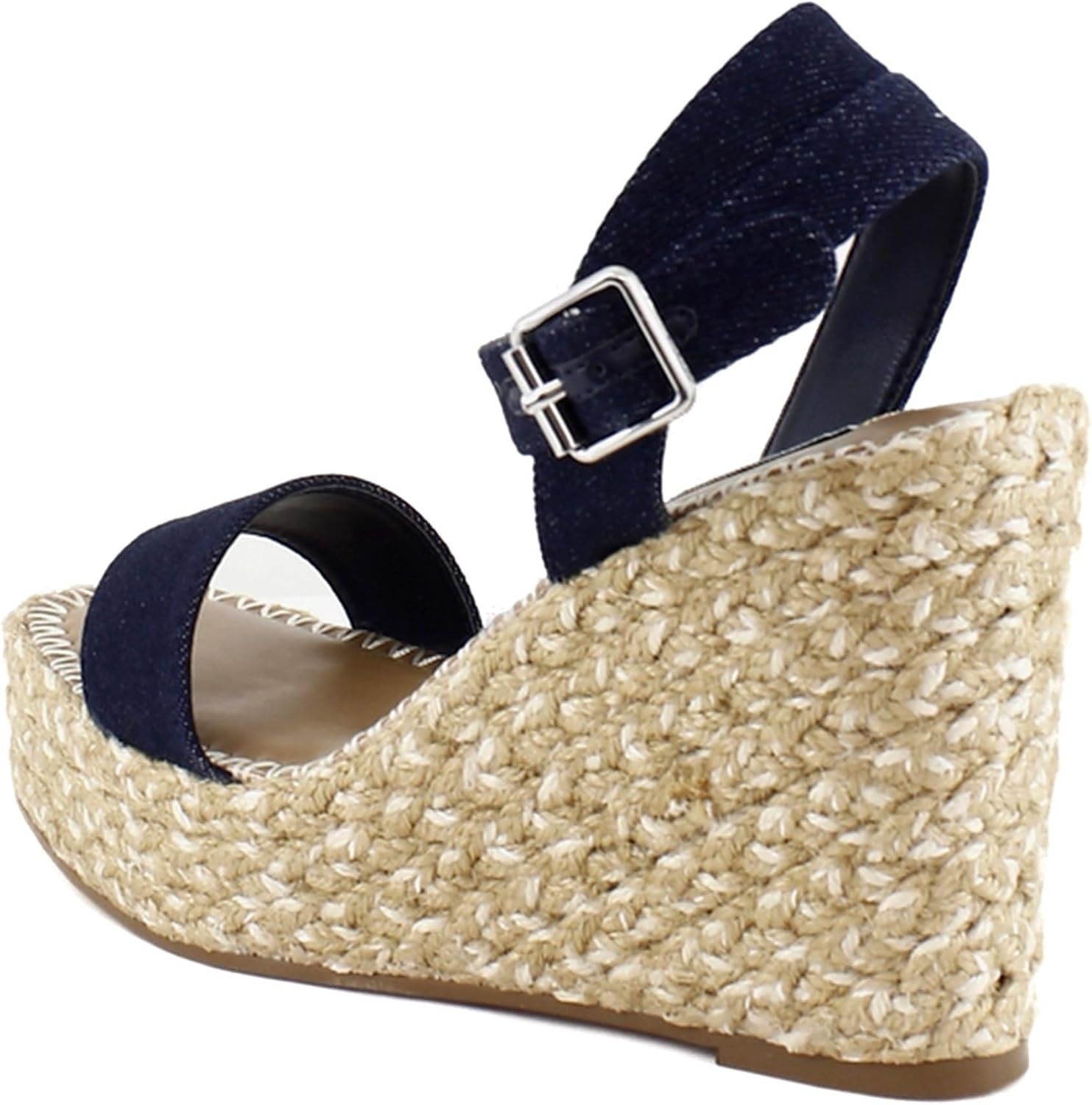 Steve Madden Cosmo Women's Sandals Denim Fabric Size 7.5 M - Image 3