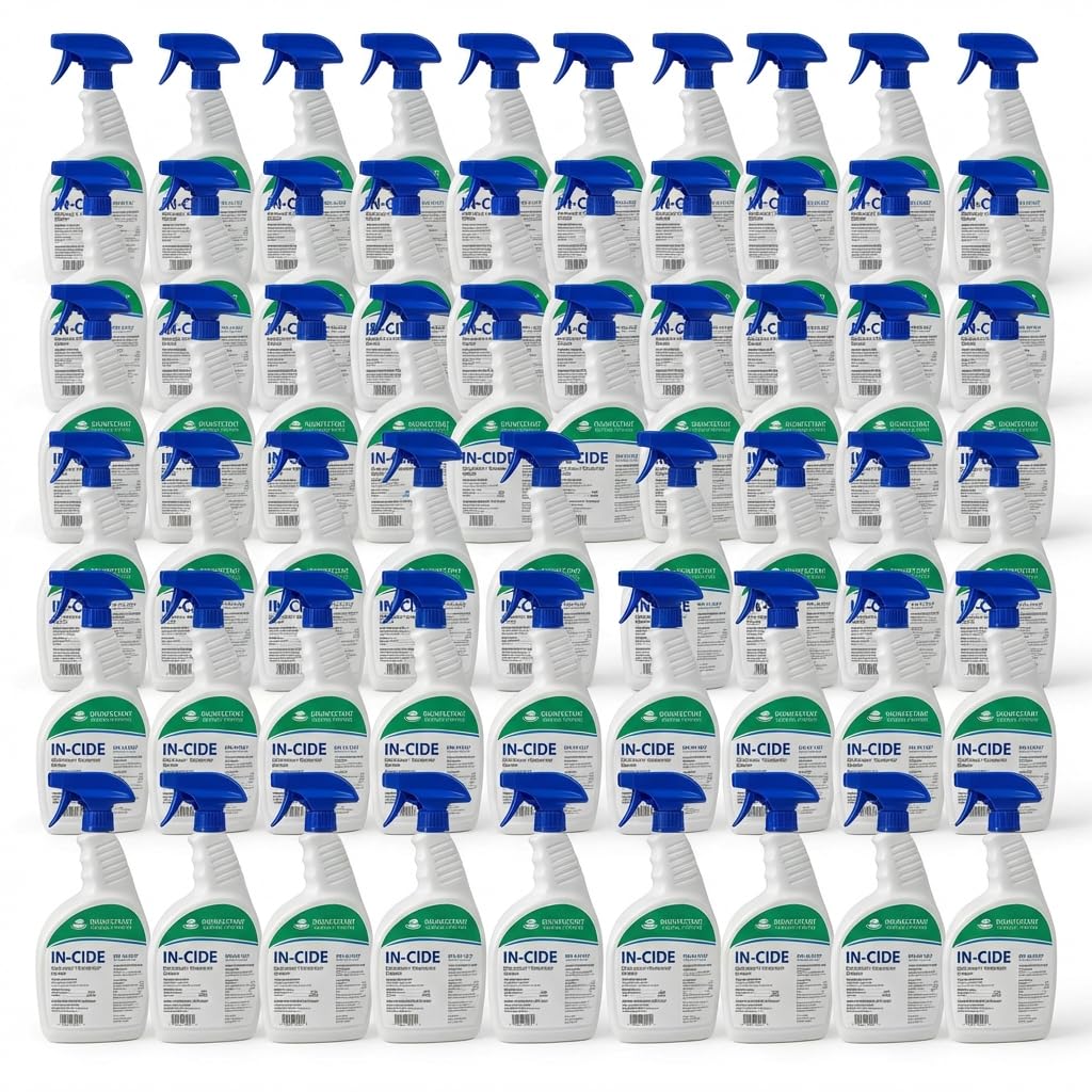 In-Cide Hospital Grade Disinfectant Spray - EPA Registered Cleaner Kills 99 9 MRSA - Medical Grade for Home