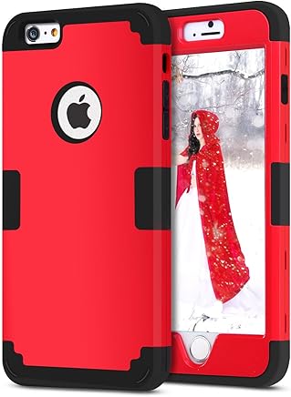 BENTOBEN Funda iPhone 6 Plus, Funda iPhone 6s Plus Original, 3 en 1 Dura PC H?brido y TPU Silicona Suave Fuerte Extrema protecci?n Resistente PC Bumper Fundas para iPhone 6/6s Plus (5.5''), Rojo BENTOBEN Funda iPhone 6 Plus, Funda iPhone 6s Plus Original, 3 en 1 Dura PC H?brido y TPU Silicona Suave Fuerte Extrema protecci?n Resistente PC Bumper Fundas para iPhone 6/6s Plus (5.5''), Rojo