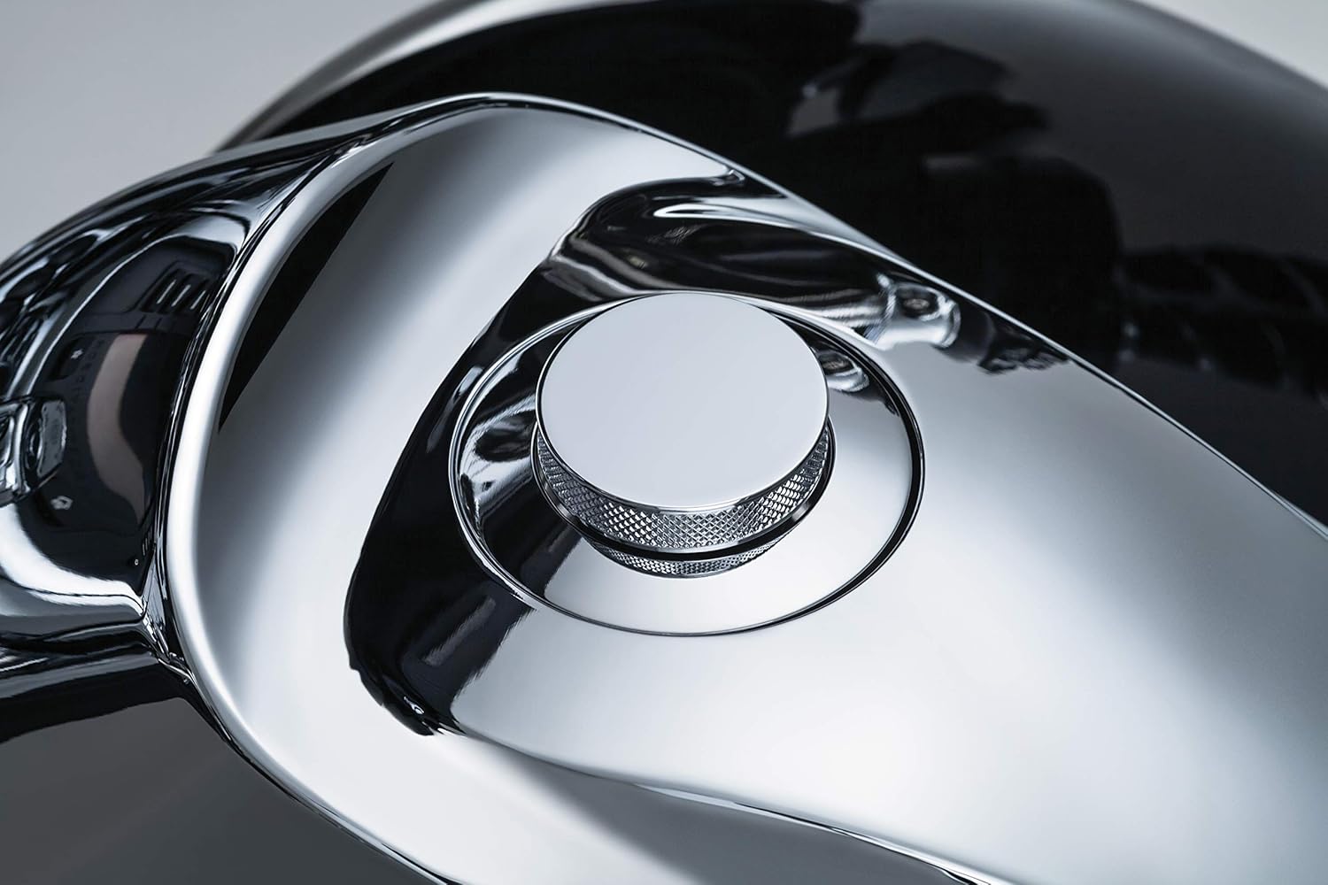 Kuryakyn 7178 Vented Flush Mount Pop-Up Fuel Tank/Gas Cap with Right-Hand Threads for 1996-2019 Harley-Davidson Motorcycles with Screw Tanks, Chrome