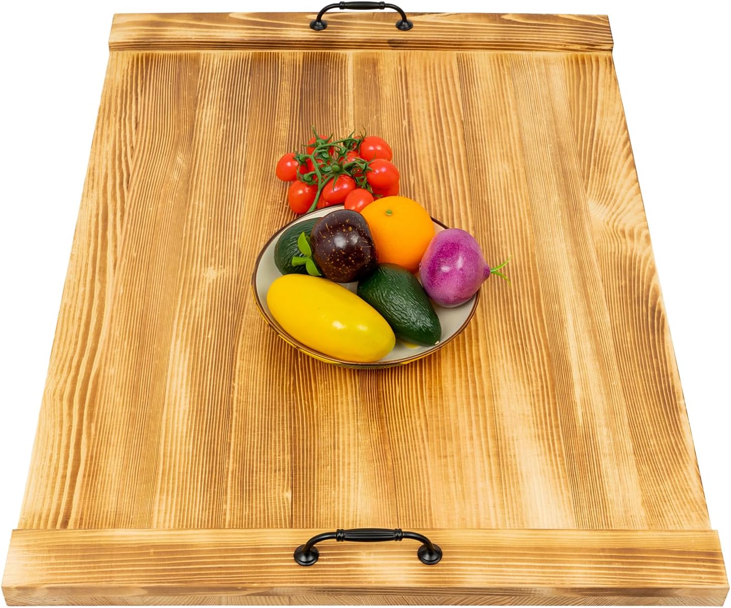 Wooden Stove Top Cover with Handles, 30 * 22 Inch Noodle Board Stove Cover, 44 Lbs Capacity Gas Stove Cover Board for Kitchen
